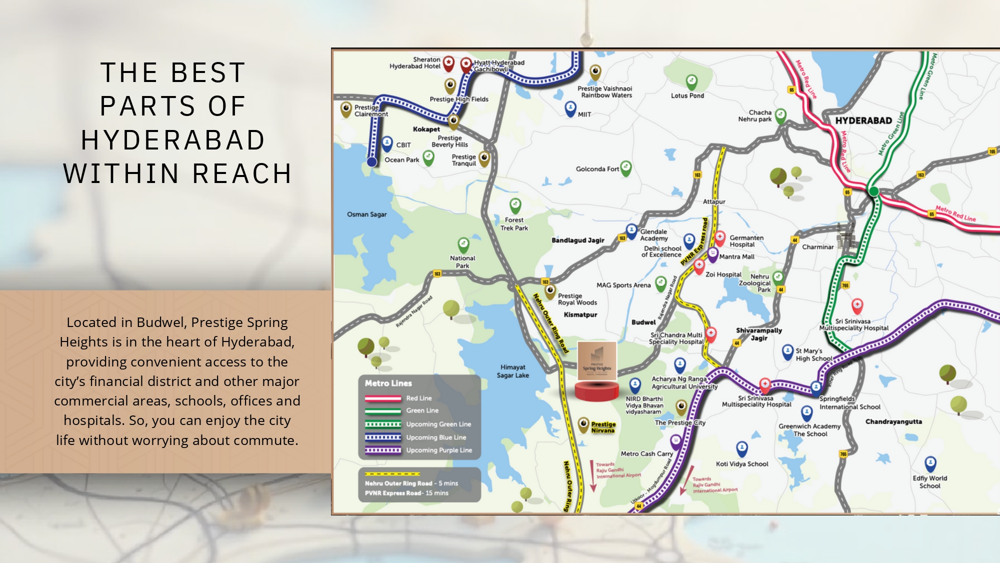 Prestige Spring Heights Location Map